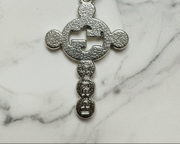 362 - Upcycled Silver Pendant Necklace