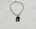 104- Black Pendant Necklace