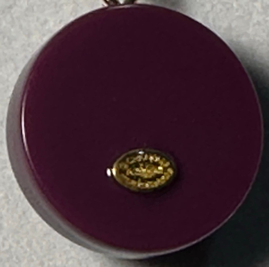 108- Upcycled Purple Pendant Necklace
