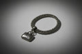 11- Upcycled Silver Double Sided Purse Pendant Bracelet