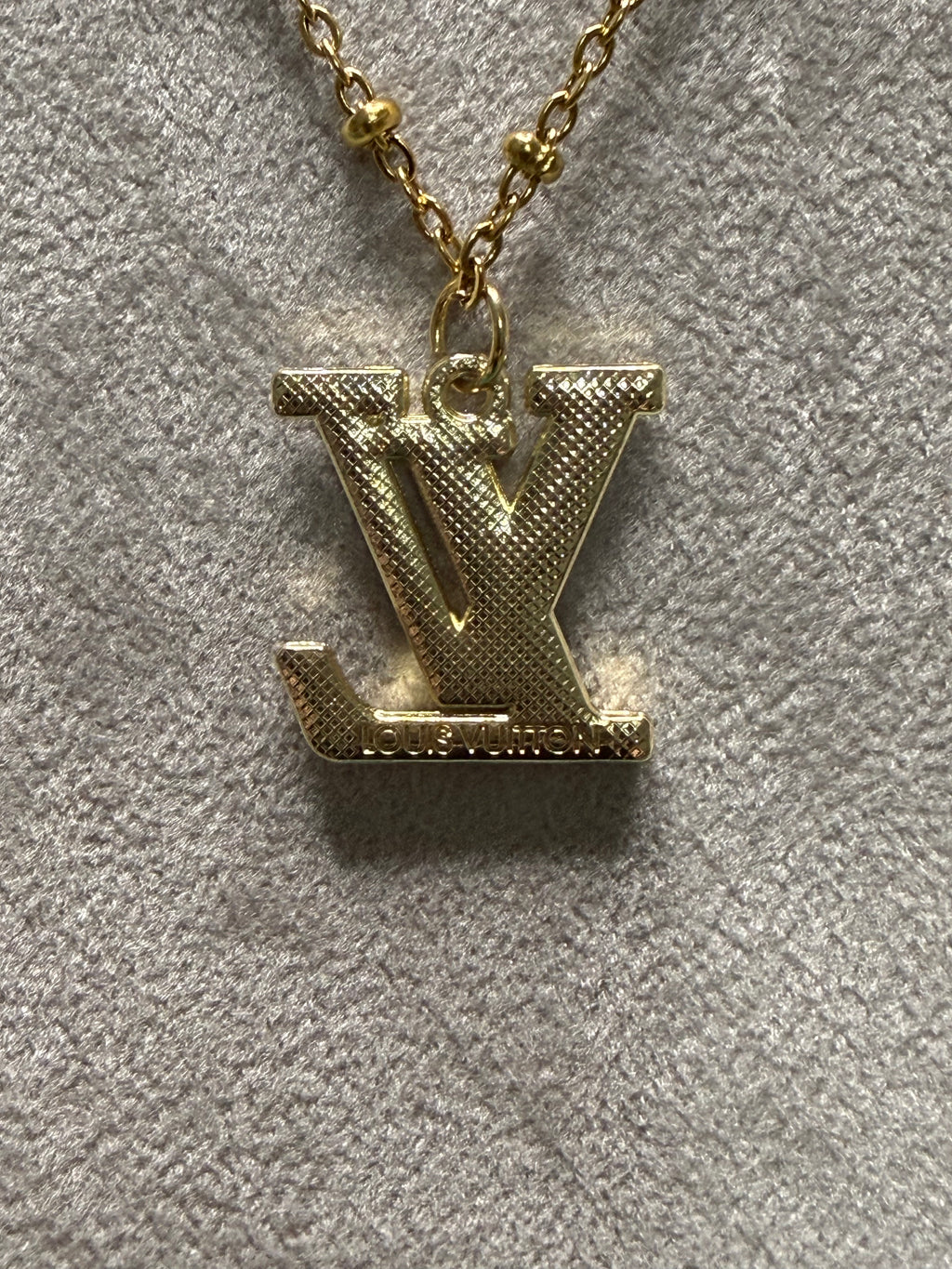 345 - Upcycled Gold Pendant Necklace