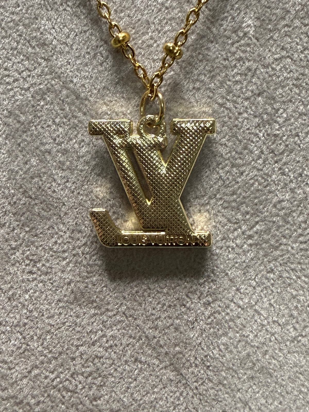 345 - Upcycled Gold Pendant Necklace