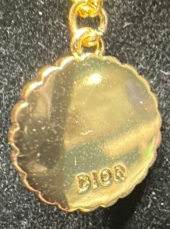 123- Upcycled Gold and Pearl Pendant Necklace