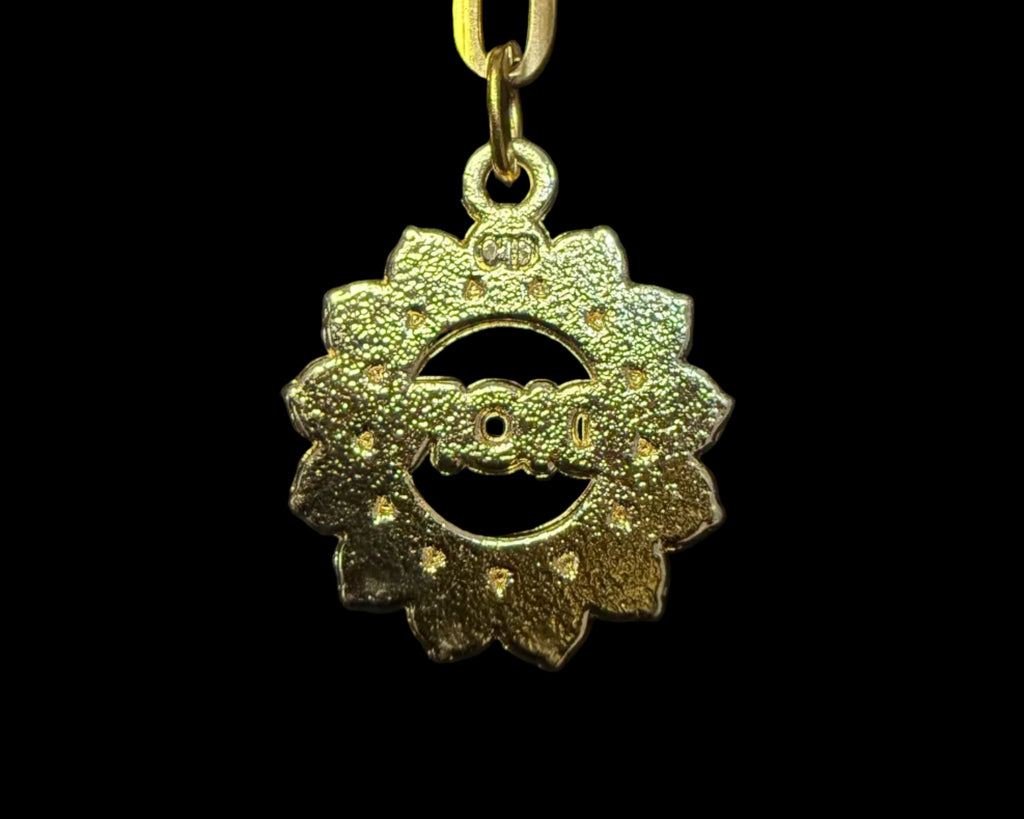 171 - Upcycled Gold Pendant Necklace