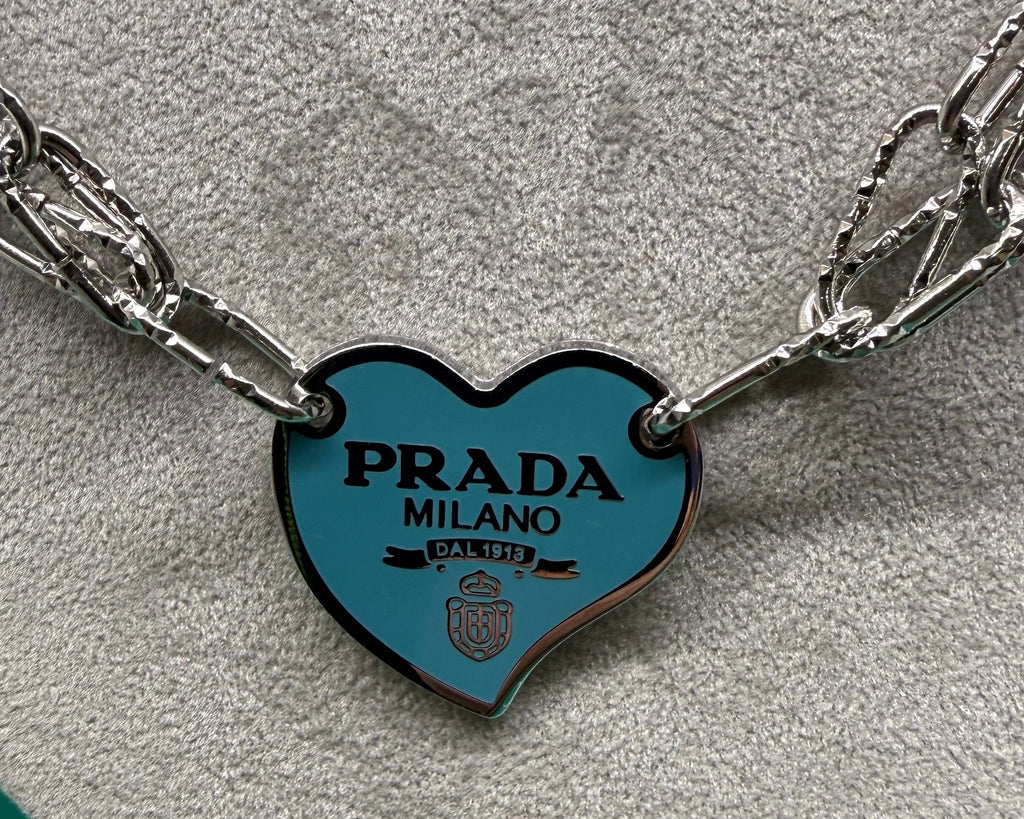 127 - Upcycled Silver Triple Chain Pendant Necklace