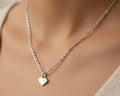 217- Upcycled Heart Pendant Necklace