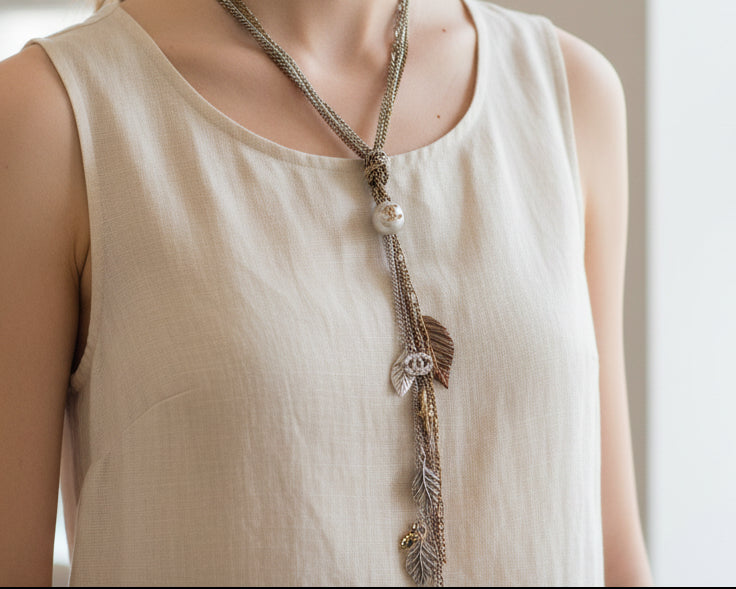 219- Upcycled Pendant Necklace