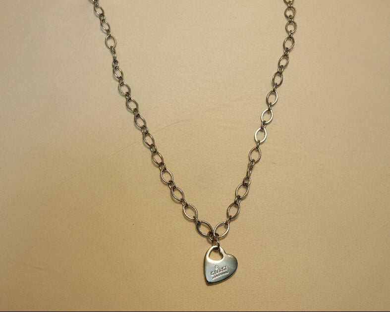 329 - Upcycled Silver Pendant Necklace