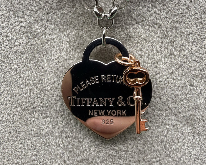 196 - Upcycled Silver Pendant Necklace