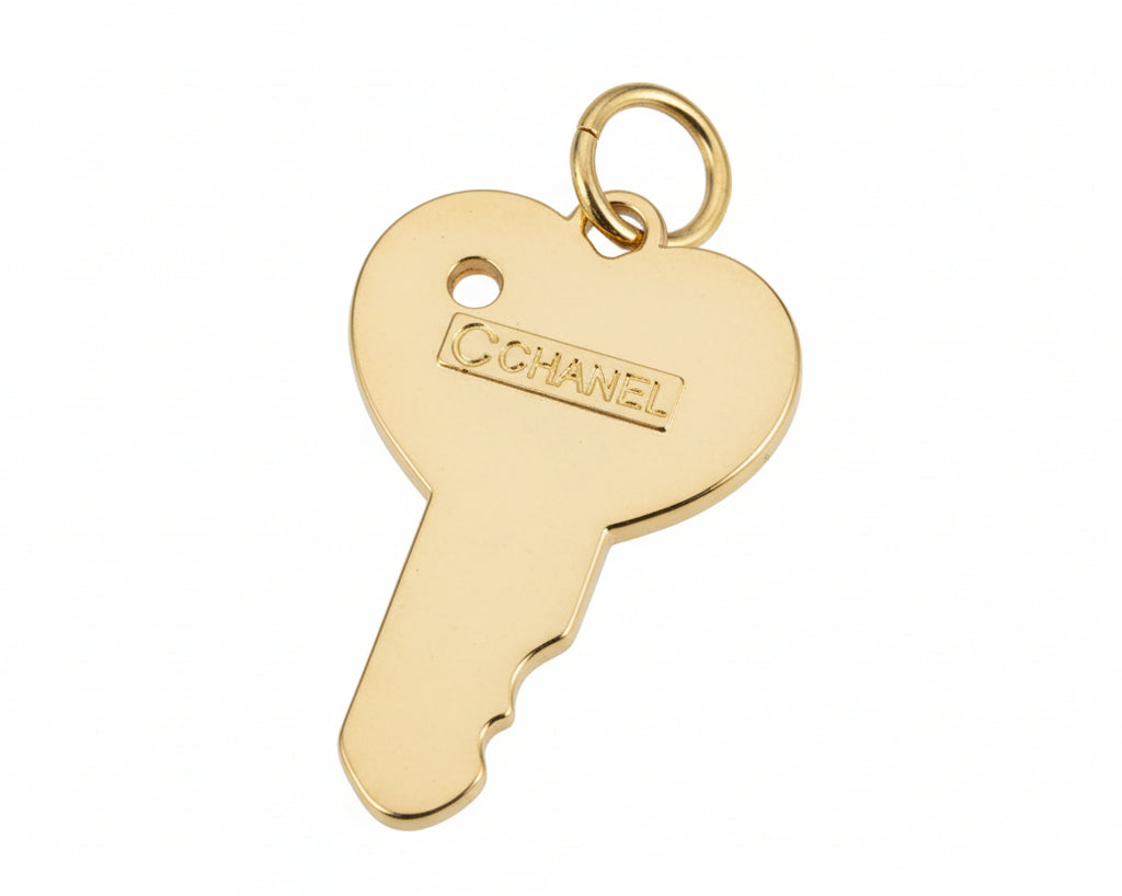 62 - Upcycled Gold Pink Key Bracelet