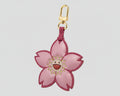 719- Pink Flower Bag Charm