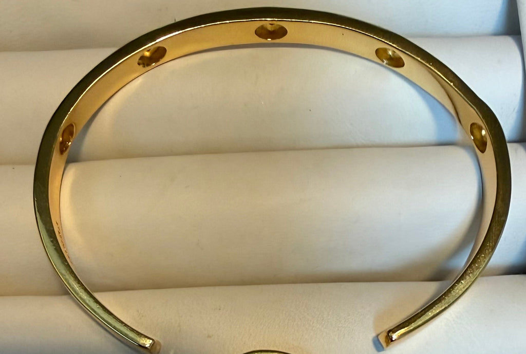 502- Gold Open Bangle