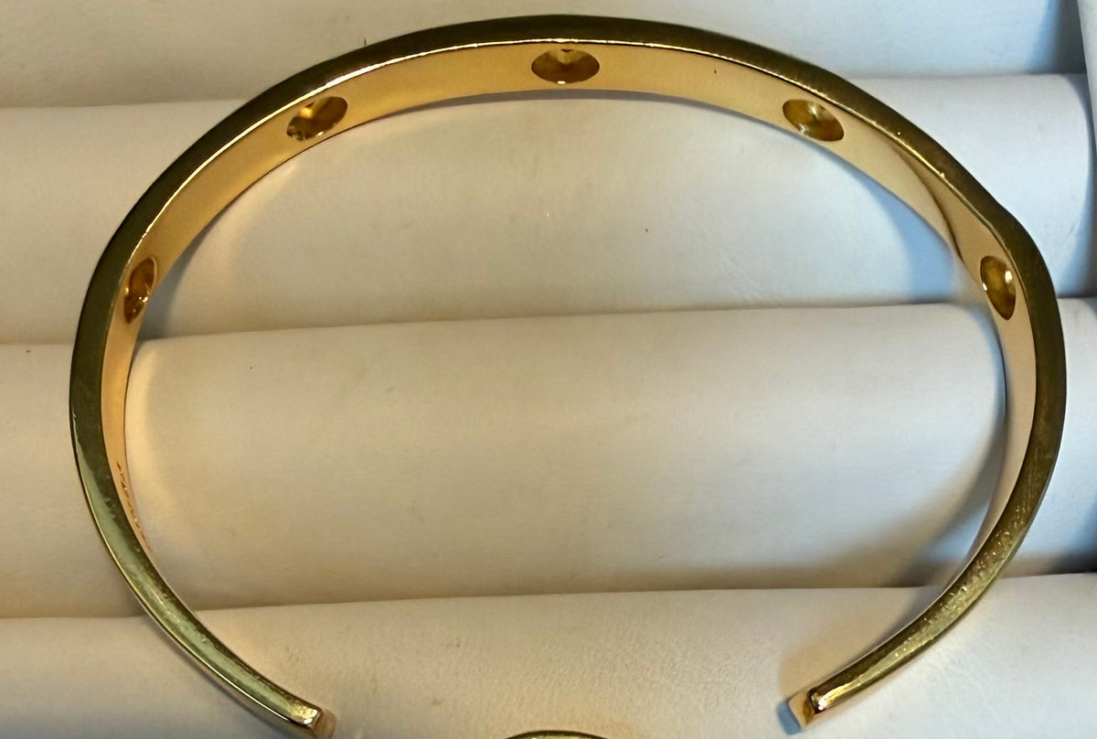502- Gold Open Bangle
