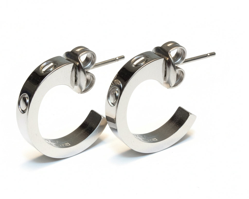 446 - Upcycled Silver Earrings