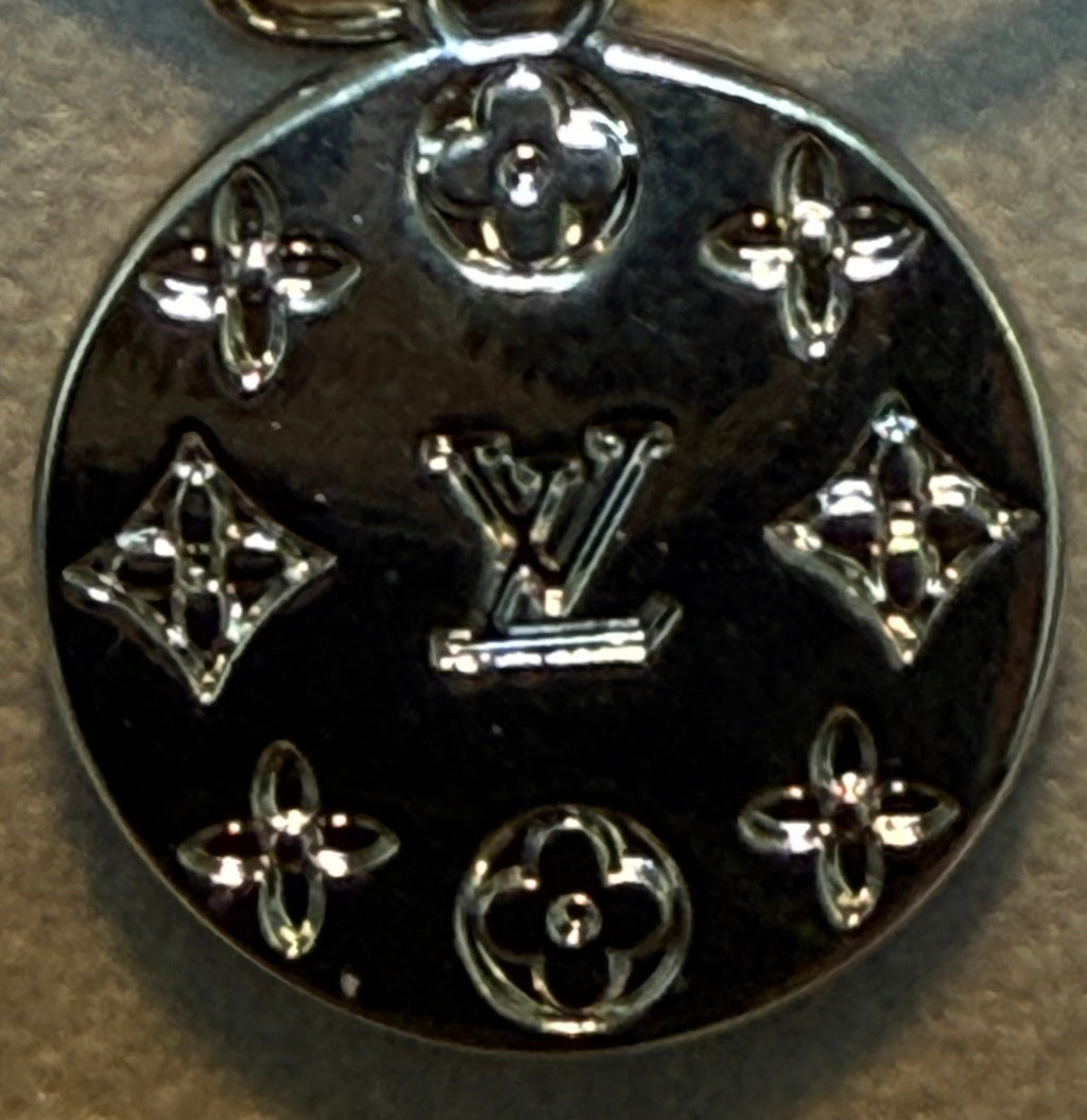 265 - Upcycled Silver Purple Rhinestone Circle Pendant Necklace