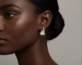 426 - Upcycled Gold Pearl Earrings