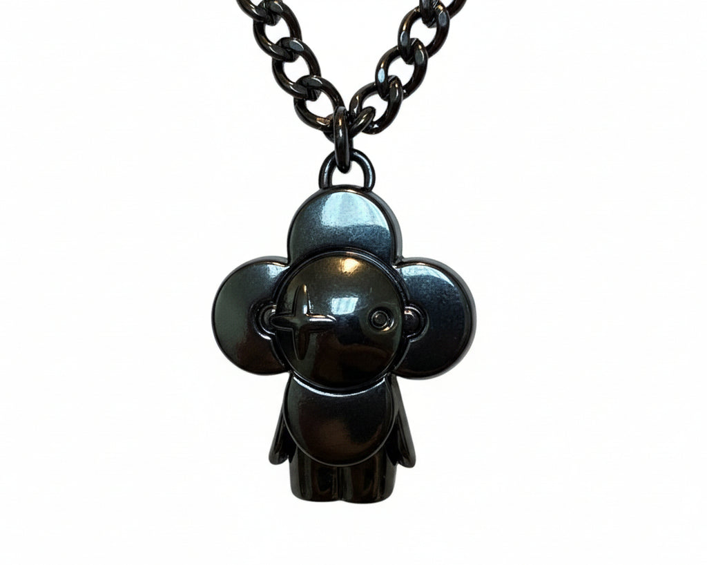 266 - Upcycled Black Necklace