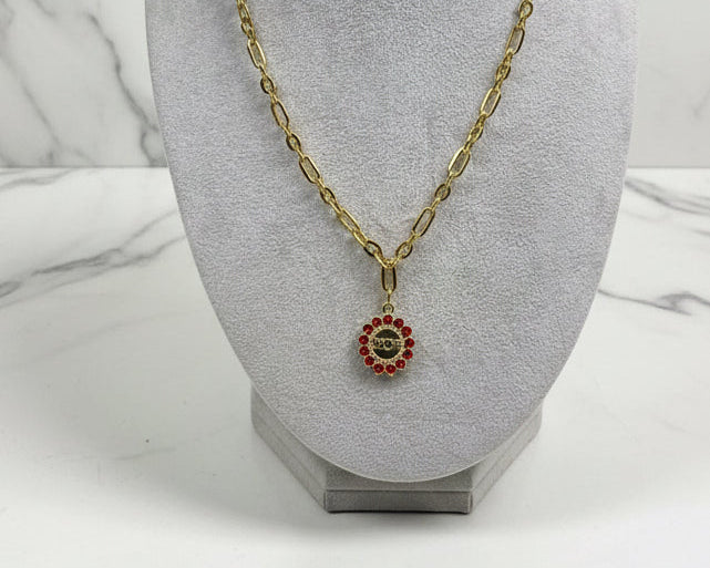 171 - Upcycled Gold Pendant Necklace