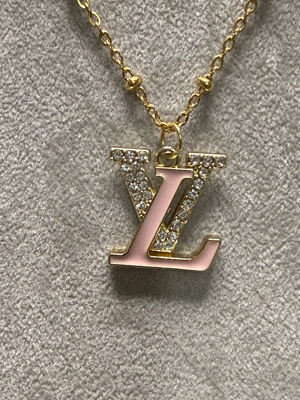 345 - Upcycled Gold Pendant Necklace