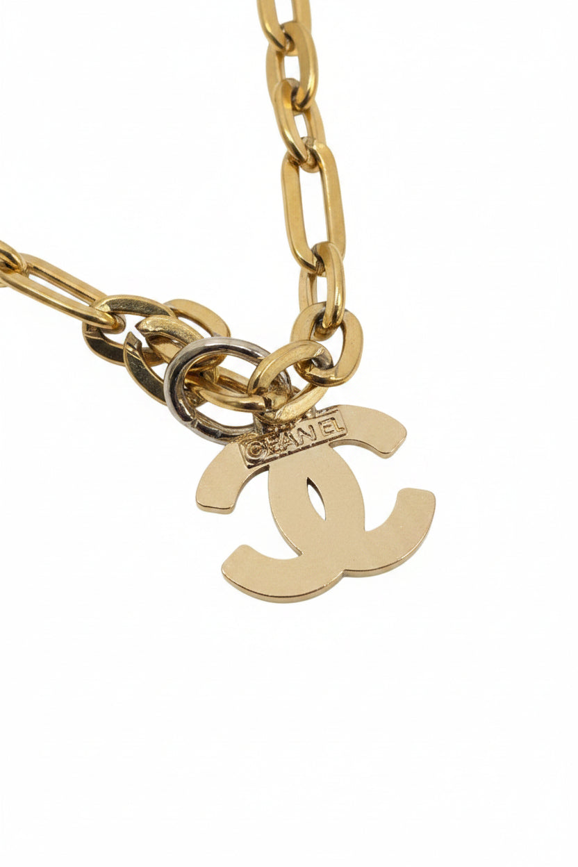 346 - Upcycled Gold Pendant Necklace
