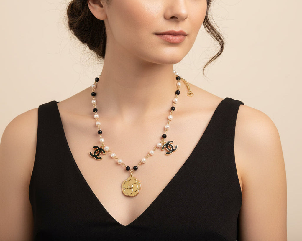 353 - Upcycled Gold Pendant Necklace