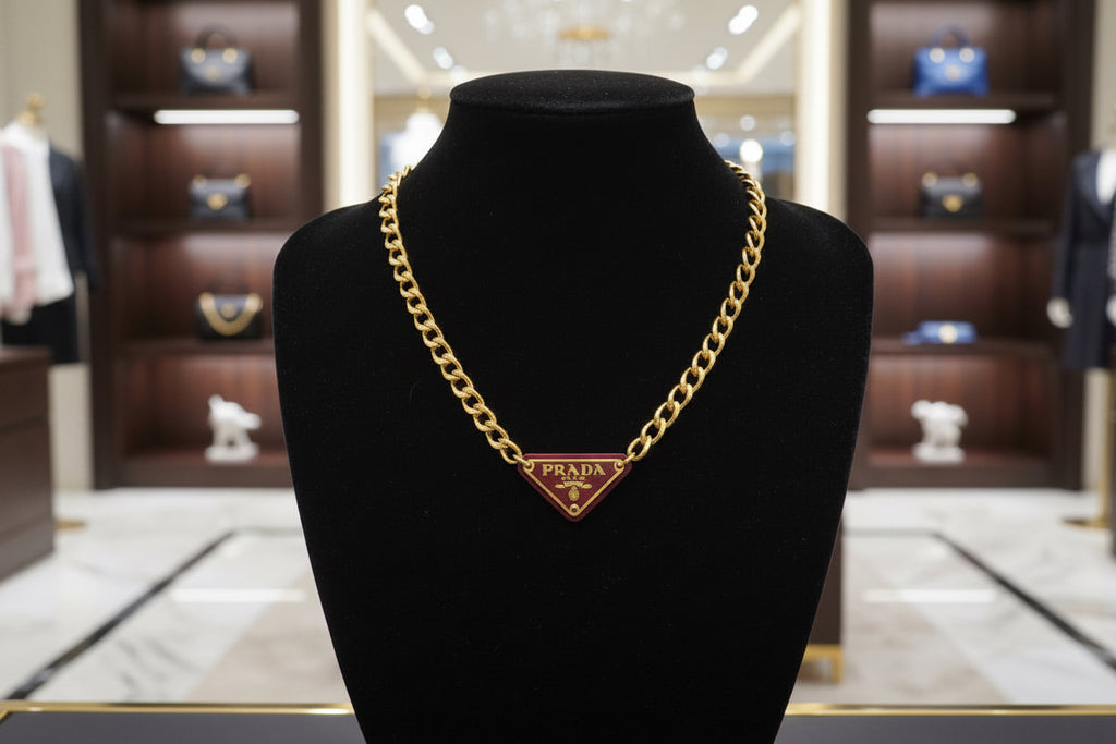 349 - Upcycled Gold Pendant Necklace