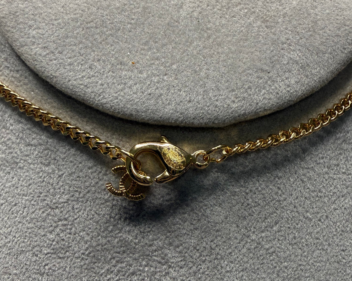 336 - Upcycled Gold Pendant Necklace