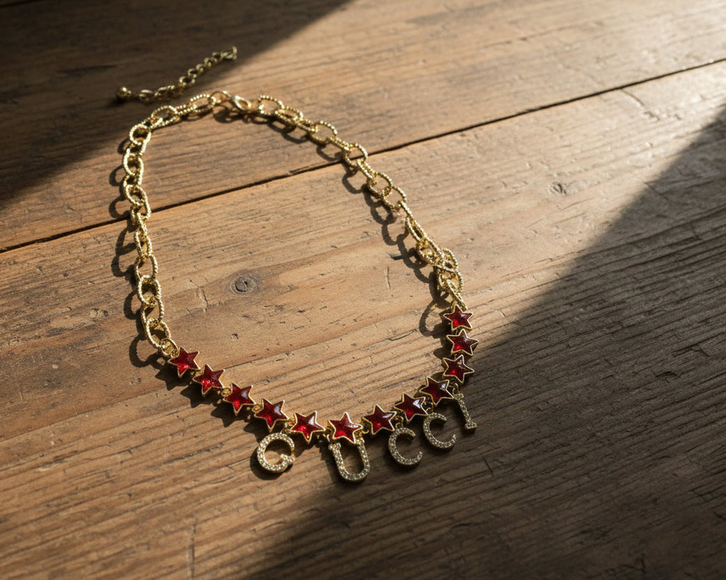 335 - Upcycled Gold Pendant Necklace