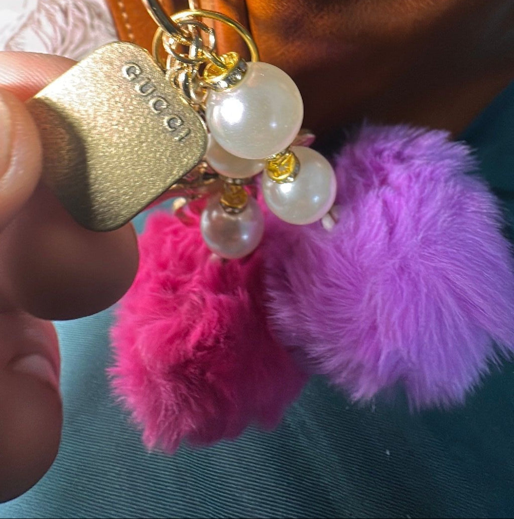 701- Upcycled Pendant Bag Charm