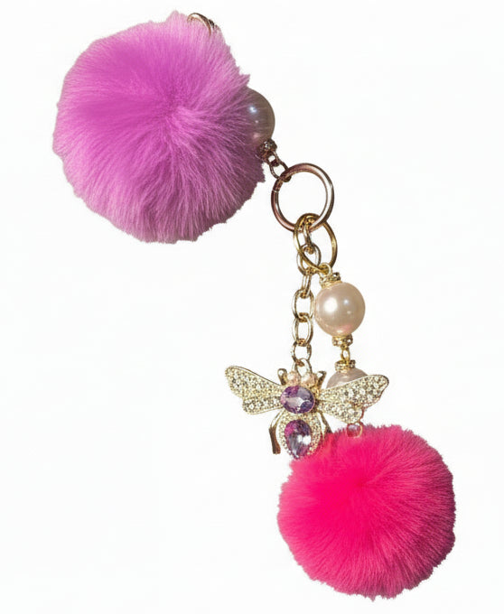 701- Upcycled Pendant Bag Charm