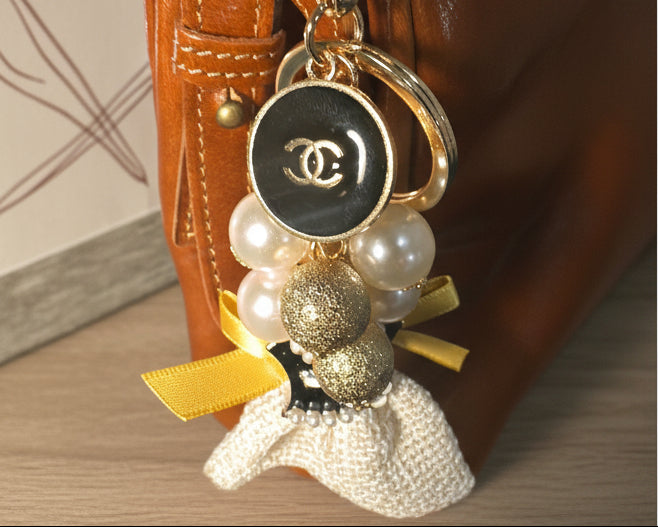 709- Upcycled Pendant Bag Charm