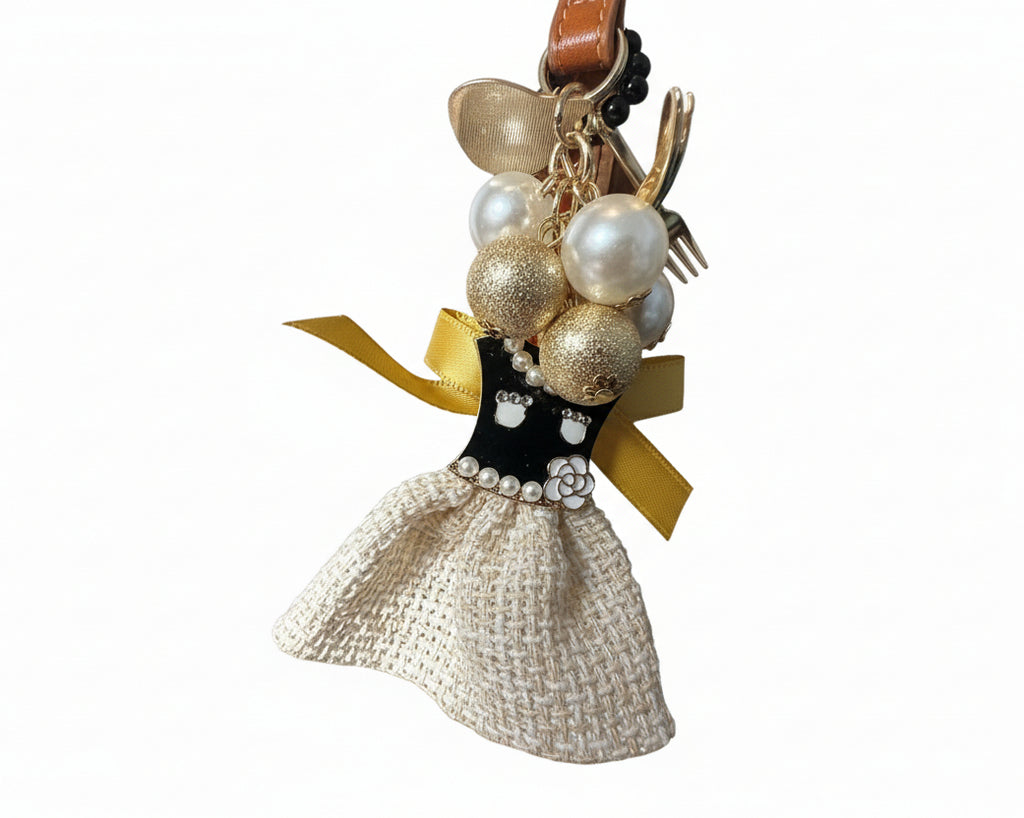709- Upcycled Pendant Bag Charm