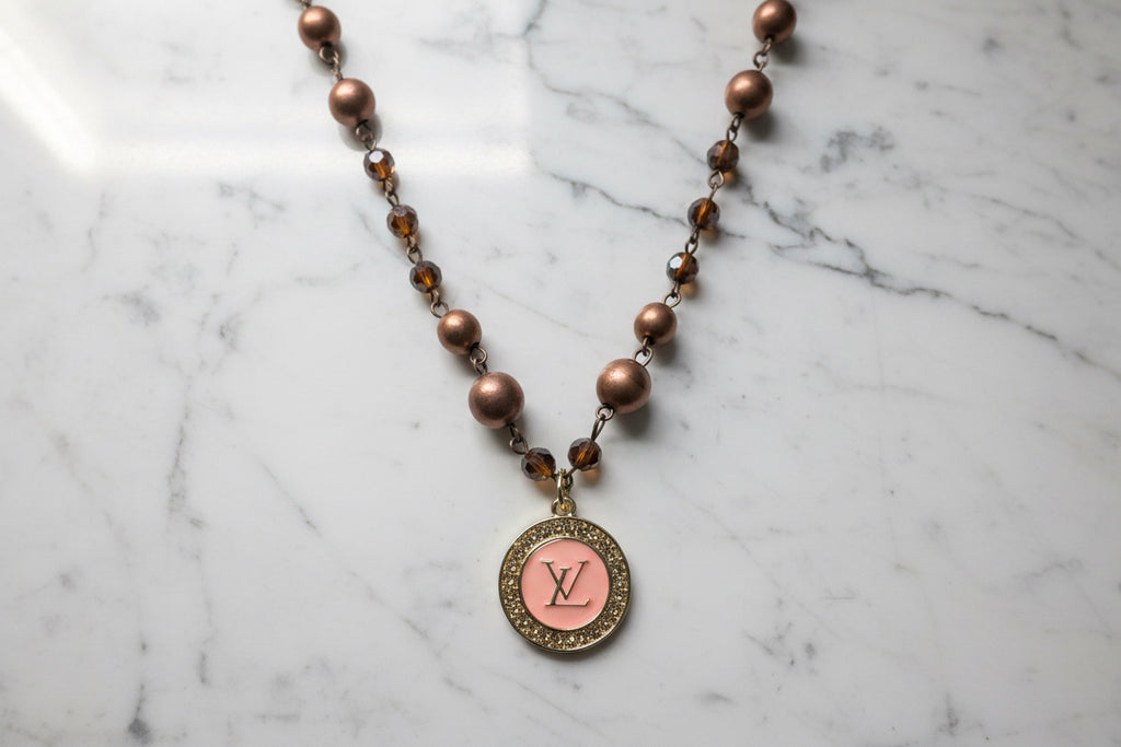344 - Upcycled Bronze Pendant Necklace
