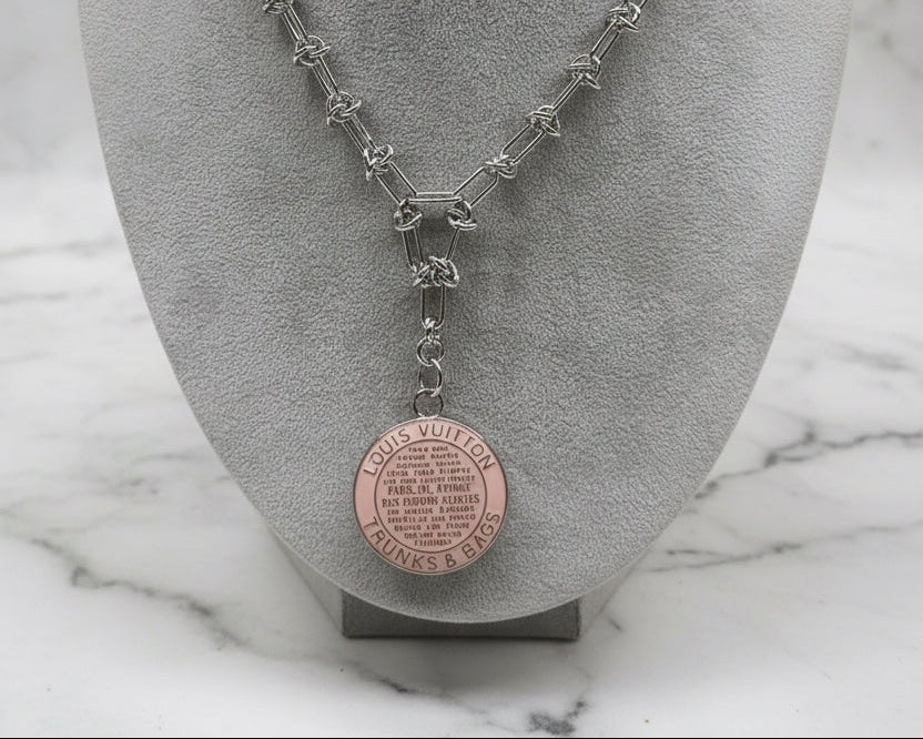 310 - Upcycled Silver Pendant Necklace