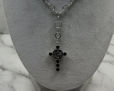 362 - Upcycled Silver Pendant Necklace