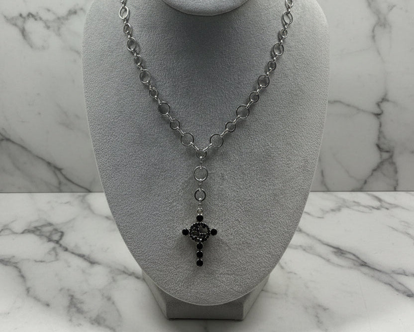 362 - Upcycled Silver Pendant Necklace