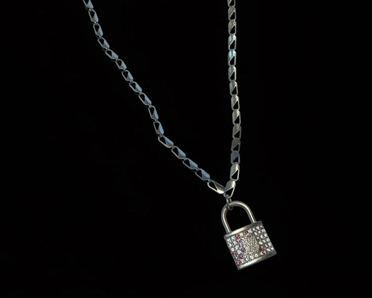 328 - Upcycled Silver Pendant Necklace