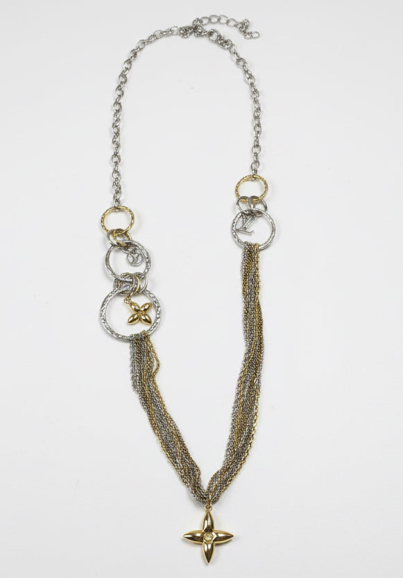 333 - Upcycled Multi Metal Star Necklace