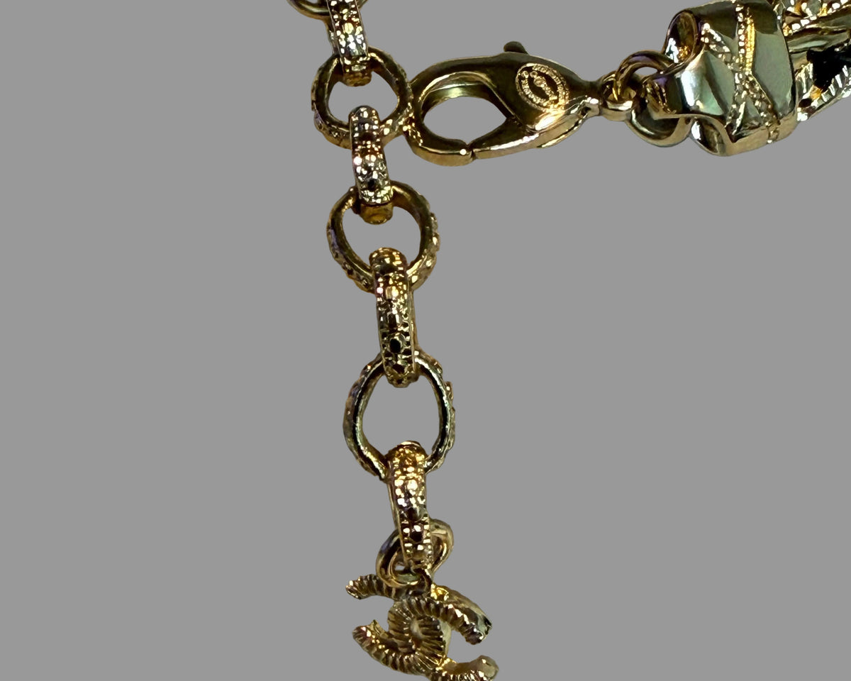 83 - Gold Upcycled Reversible Bracelet