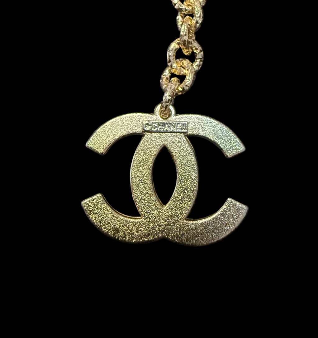 133 - Upcycled Gold Pendant Necklace