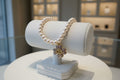 59- Upcycled Clover Bracelet with Purple Rhinestones