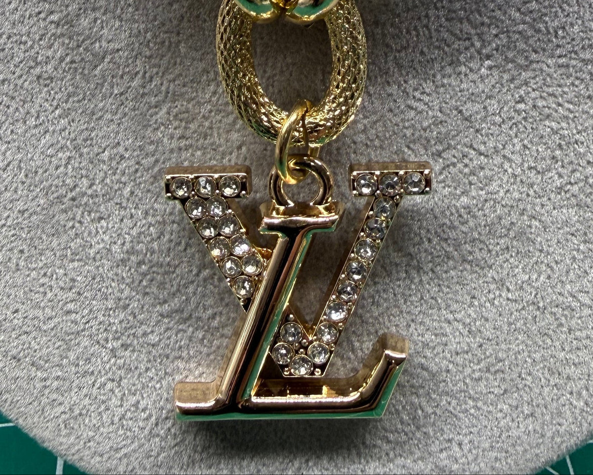 132 - Upcycled Gold Pendant Necklace