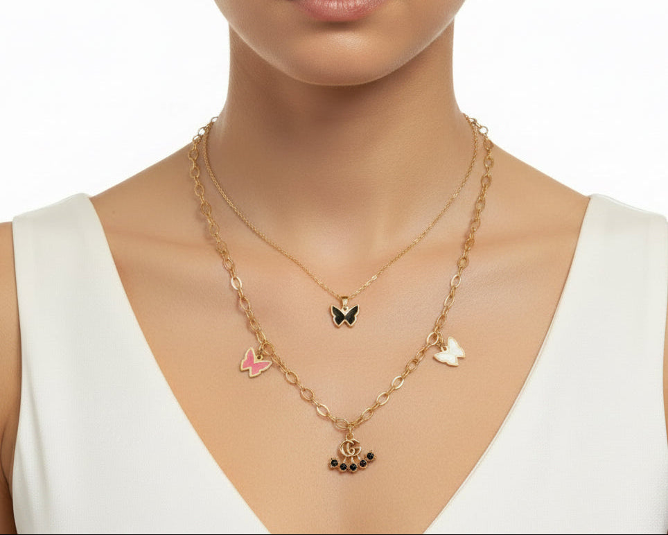 119 - Upcycled Gold Pendant Necklace