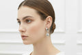 486 - Silver Pearl Drop Earrings