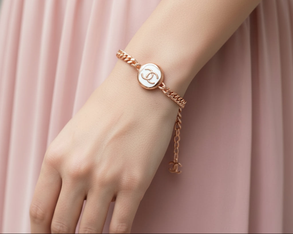 6- Rose Gold Circle Bracelet
