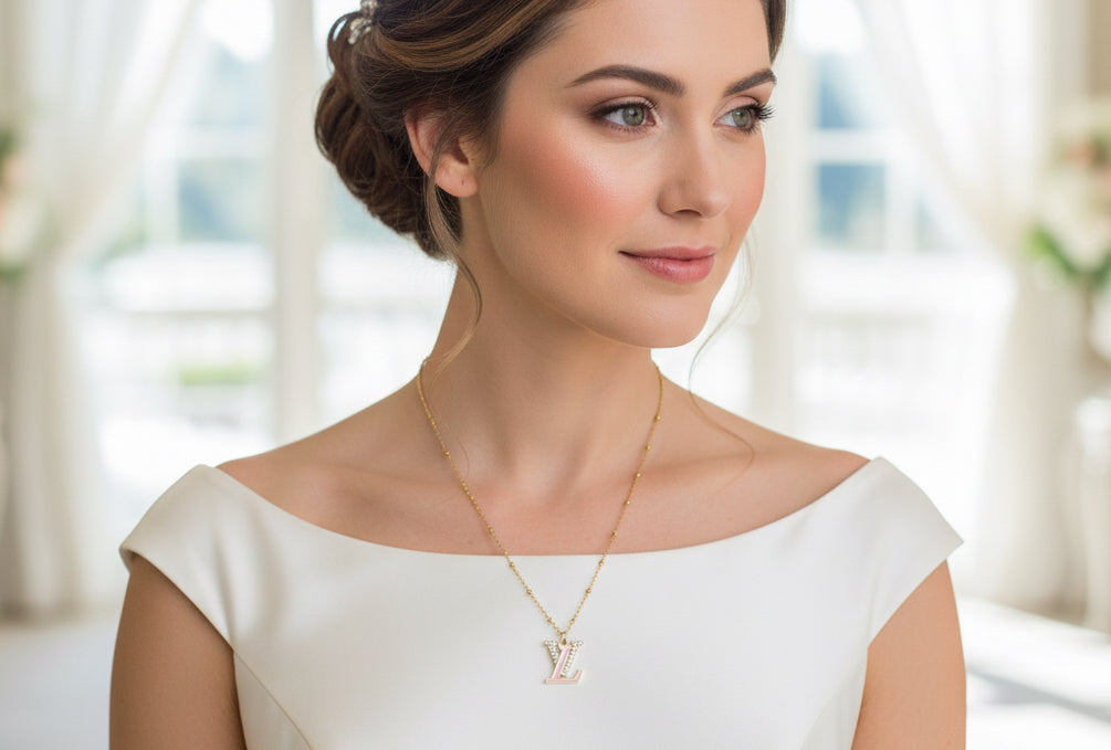 345 - Upcycled Gold Pendant Necklace