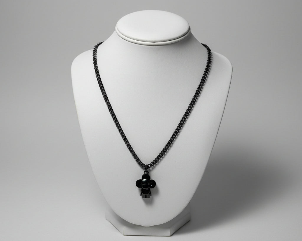 266 - Upcycled Black Necklace