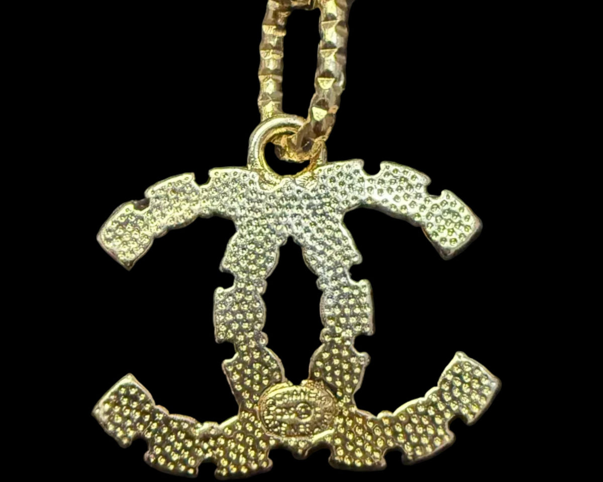 134 - Upcycled Gold Pendant Necklace