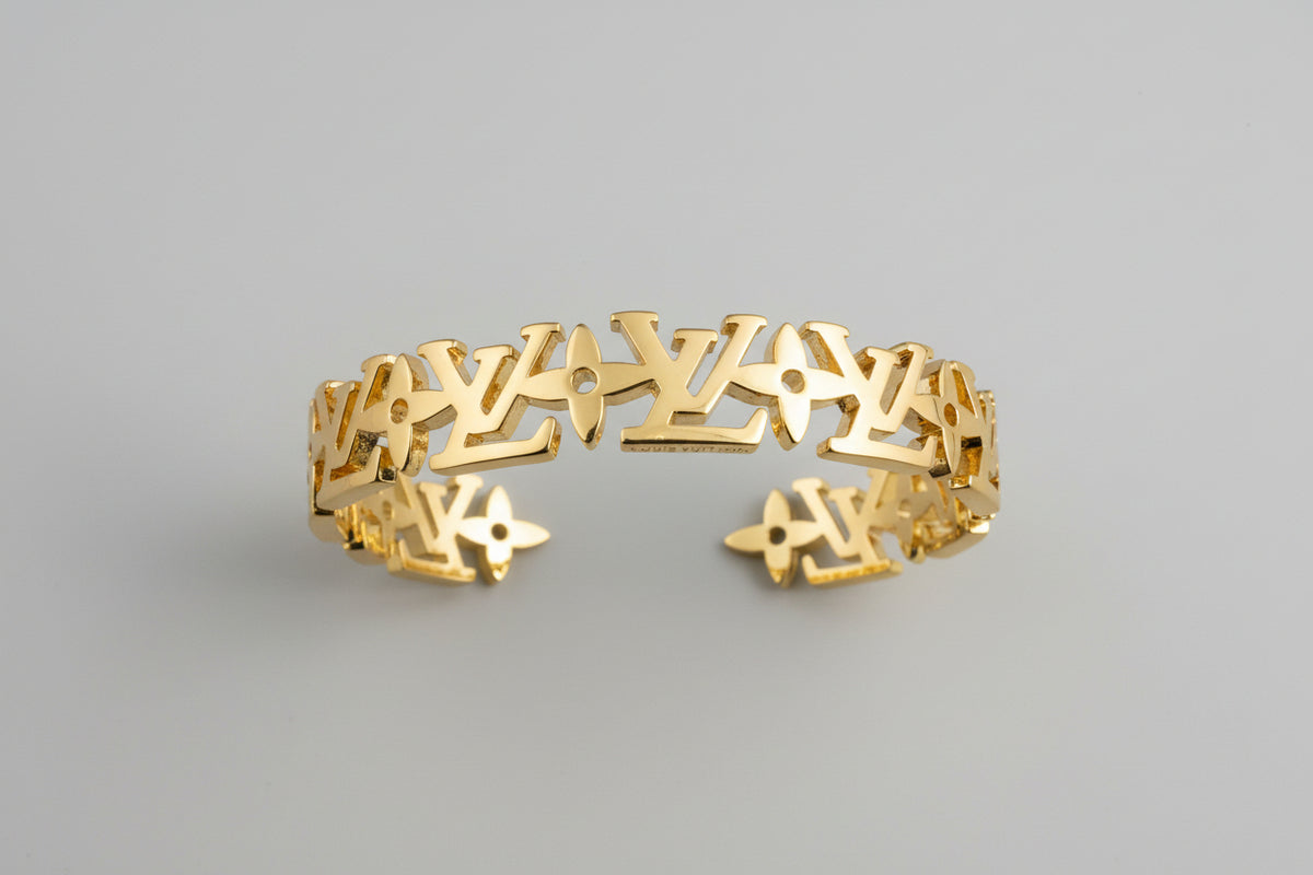 506- Gold Cuff Bangle