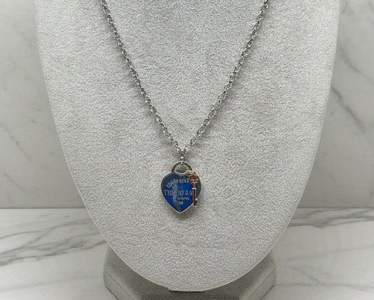 196 - Upcycled Silver Pendant Necklace
